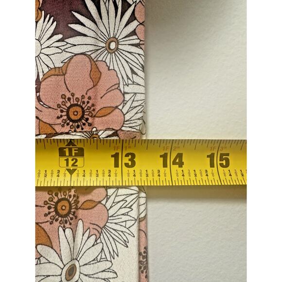 Forever 21 Women’s Floral Long Sleeve Mini Dress Size S Daisy Print Boho 70s - Picture 6 of 7